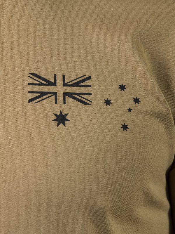 aussie frontline tee camel